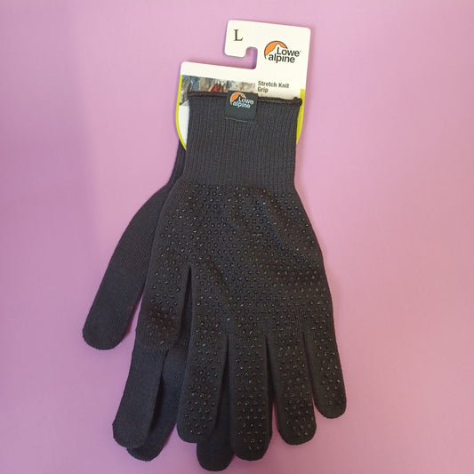 Lowe Alpine Stretch knit grip gloves size Large